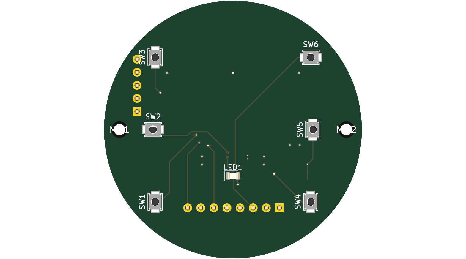 Homematic UP-Tastermodul 6 Taster Ø50mm STM32G030 CC1101 868MHz Leerplatine DIY