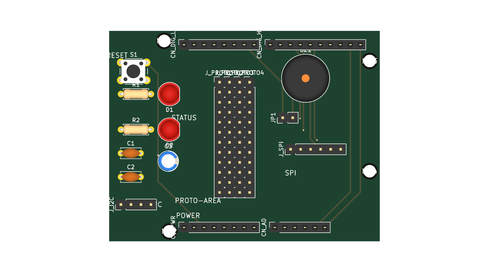 Arduino Uno Prototyping Shield Aufloet-Platine Raster Sensoren Display THT DIY